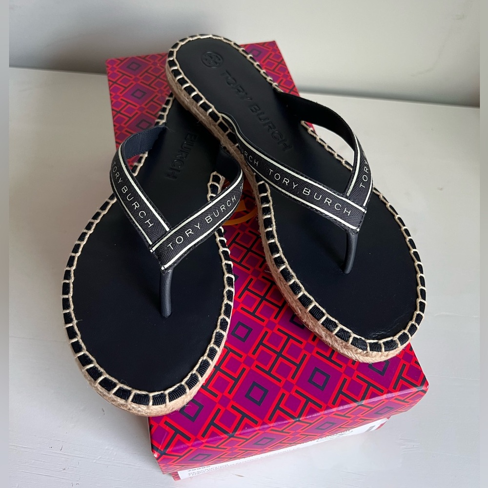 Tory Burch Ribbon Thong Espadrille